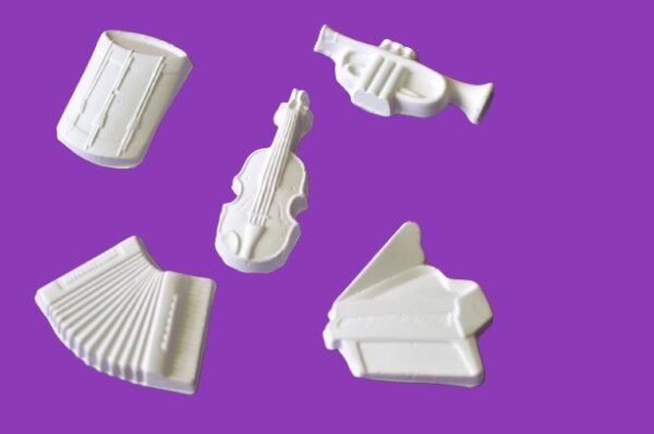 BC271 - SET FIGURINE IPSOS INSTRUMENTE MUZICALE pian, vioară, acordeon, trompetă, tobă - imagine 8