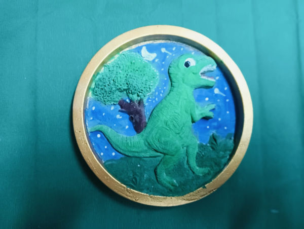 BC502- TABLOU DINOZAUR 11CM - imagine 4
