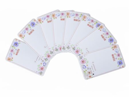 BC842- CARTON MARTISOR FLORI MULTICOLORE 9x5,5cm