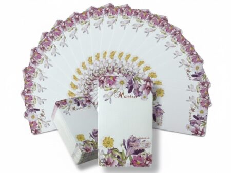 BC840- CARTON MARTISOR FLORI DE PRIMAVARA 9x5,5cm